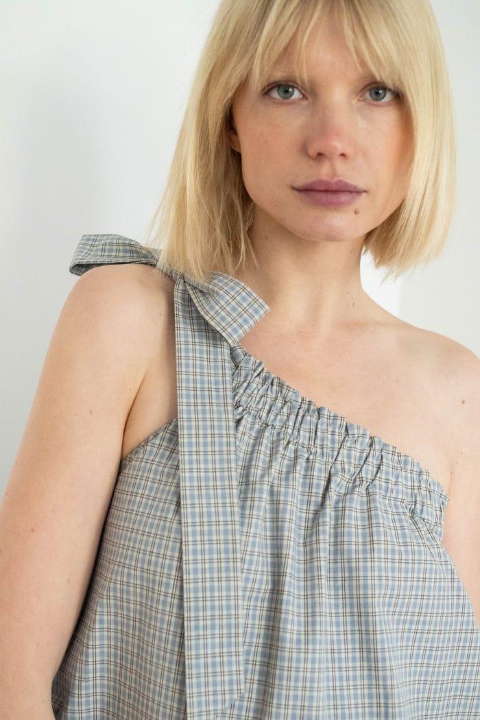 Tiny Cottons VESTIDO ASIMÉTRICO A CUADROS