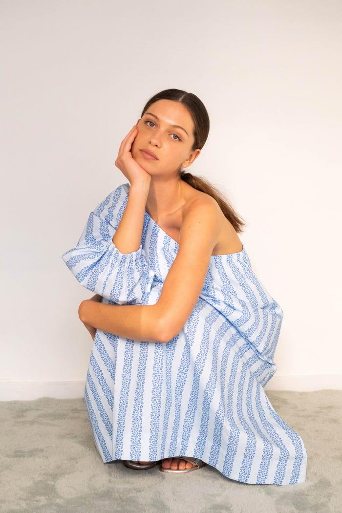 tiny cottons VESTIDO ASIMÉTRICO FLOWERS