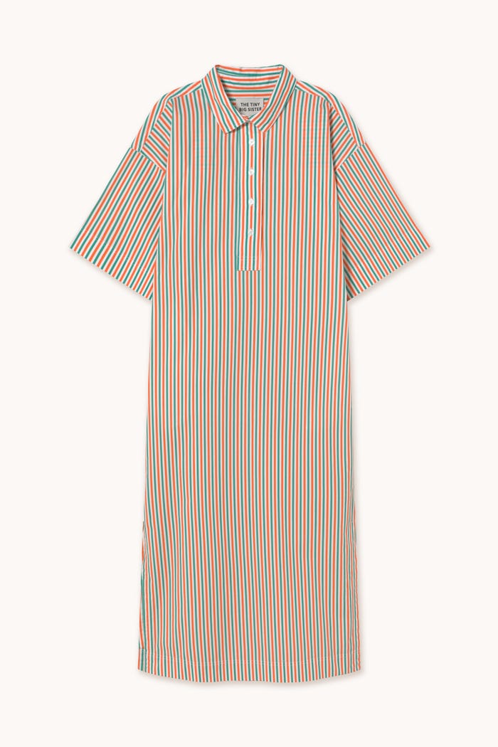 tiny cottons VESTIDO CAMISERO A RAYAS