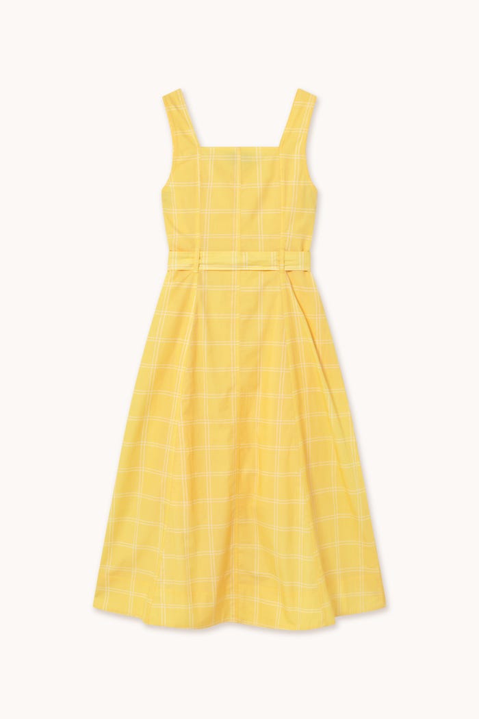 Tiny Cottons VESTIDO CON CORTES A CUADROS