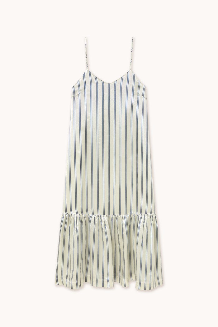 Tiny Cottons VESTIDO CON VOLANTE A RAYAS