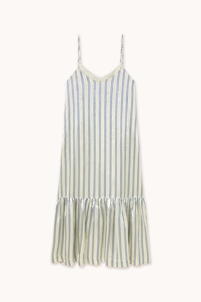 Tiny Cottons VESTIDO CON VOLANTE A RAYAS