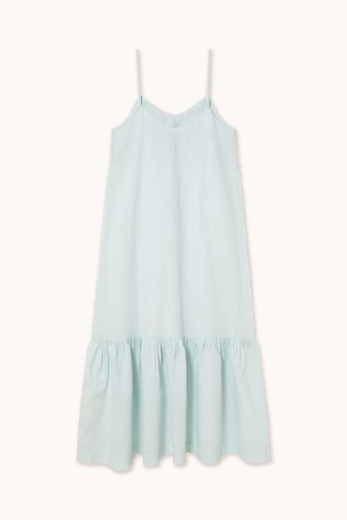 Tiny Cottons VESTIDO CON VOLANTE GRID