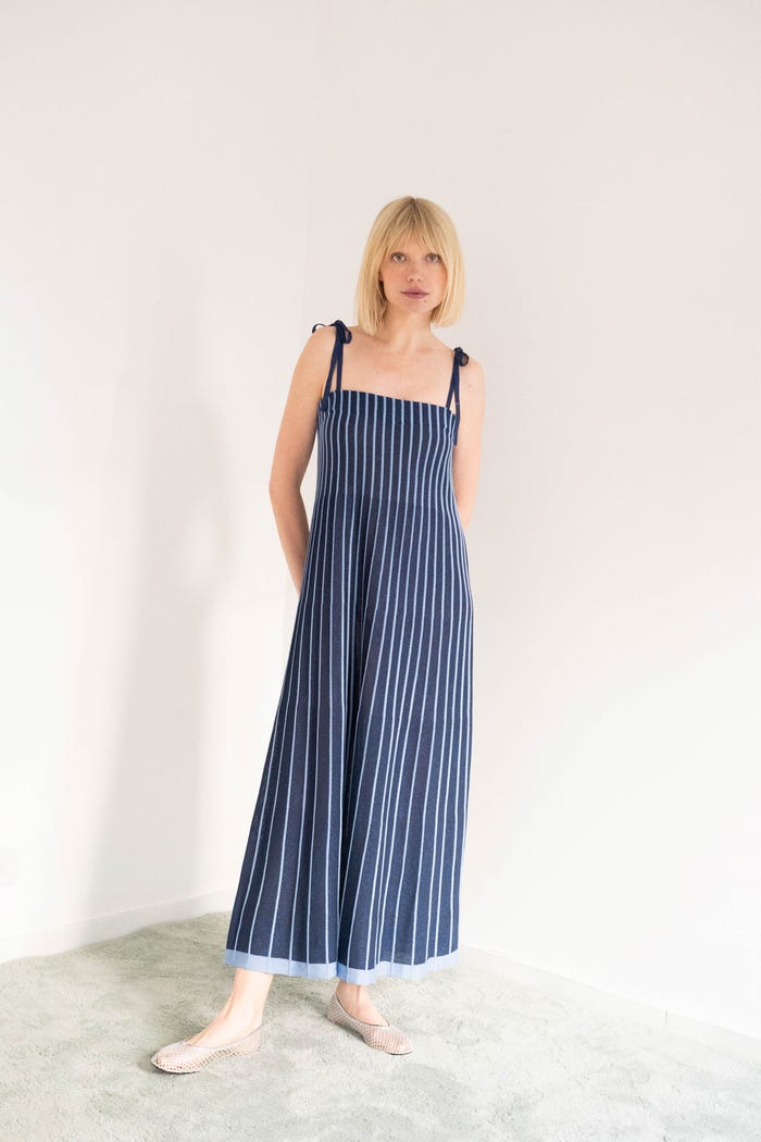 tiny cottons VESTIDO CONTRASTE