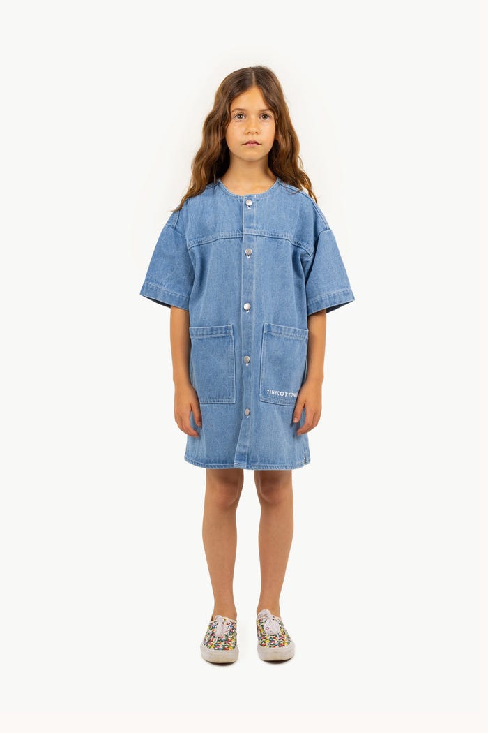 Tiny Cottons VESTIDO GRAPHIC DENIM