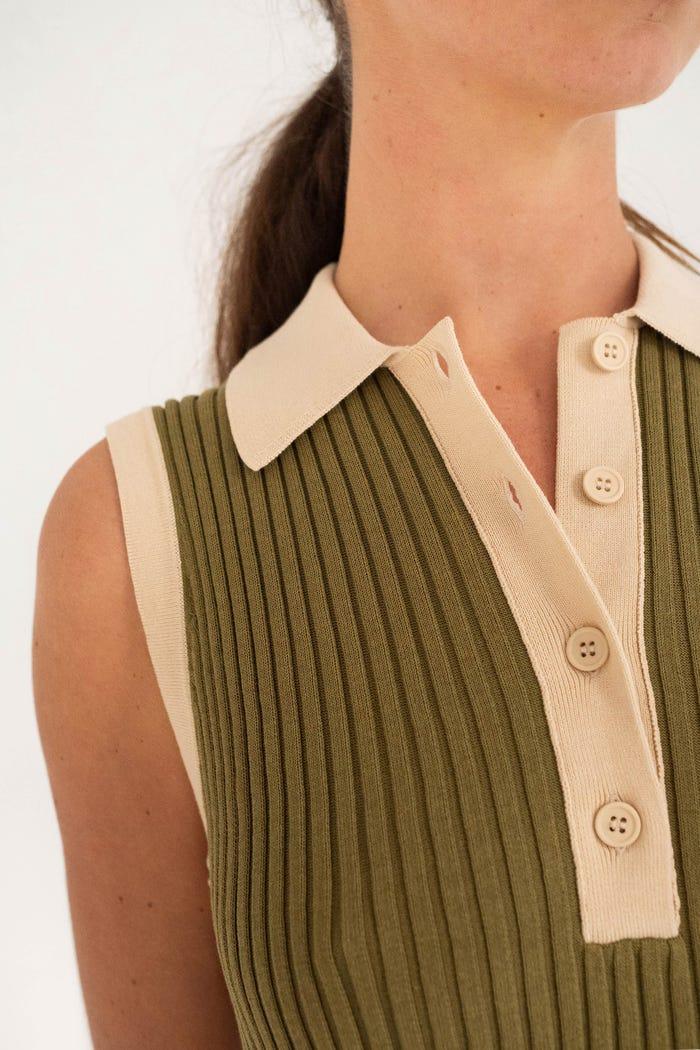 Tiny Cottons VESTIDO POLO COLOR BLOCK