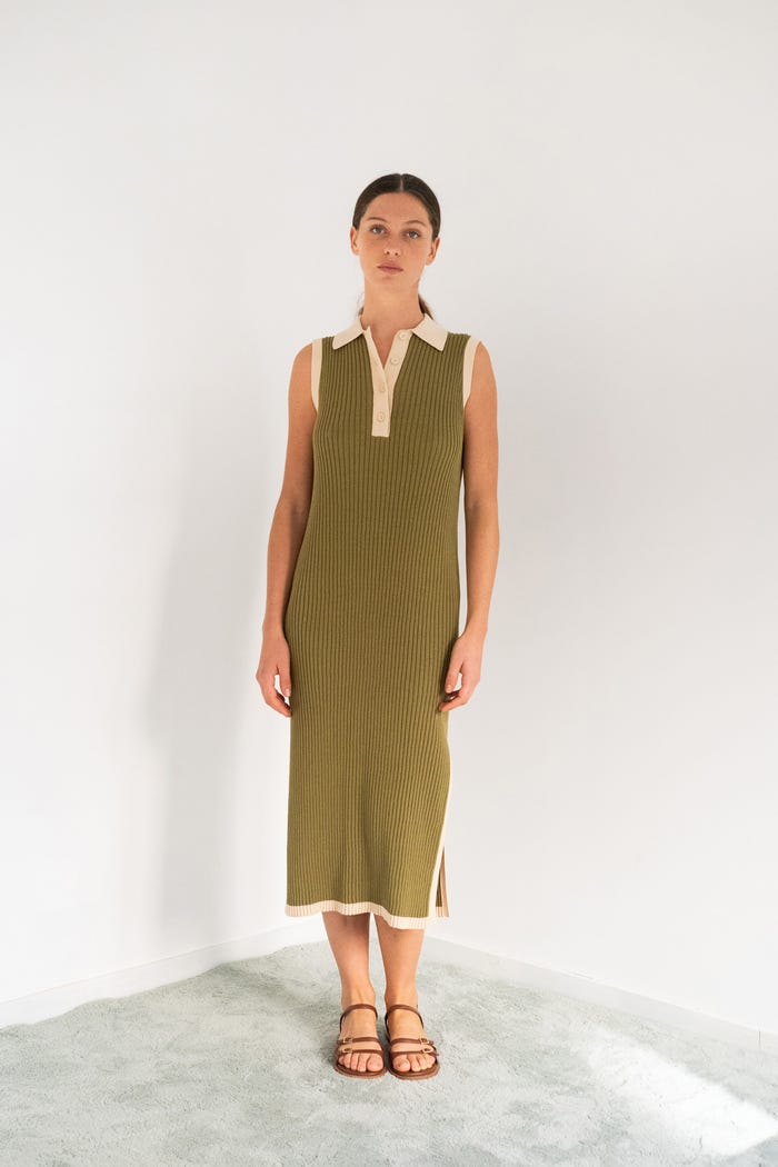 Tiny Cottons VESTIDO POLO COLOR BLOCK