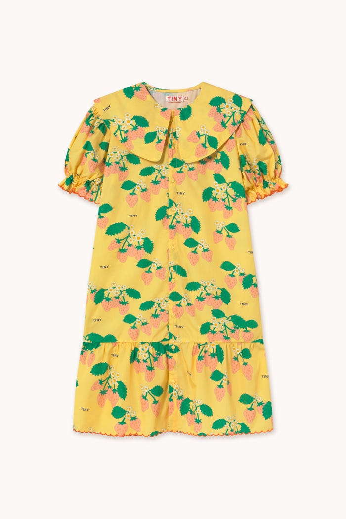 tiny cottons VESTIDO STRAWBERRIES