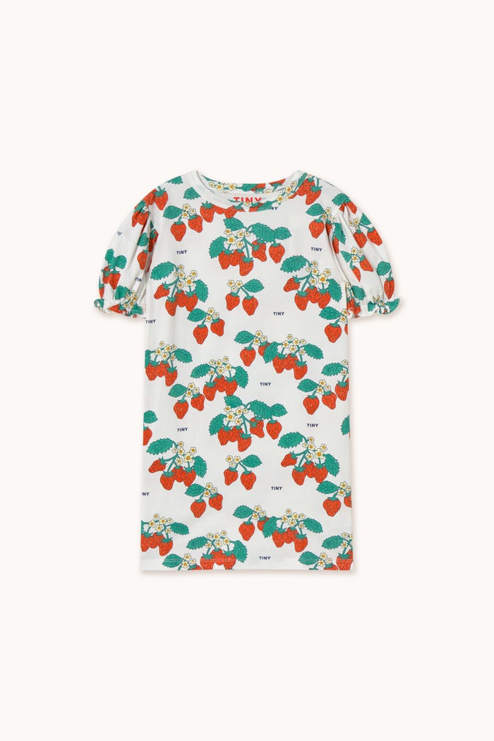tiny cottons VESTIDO STRAWBERRIES