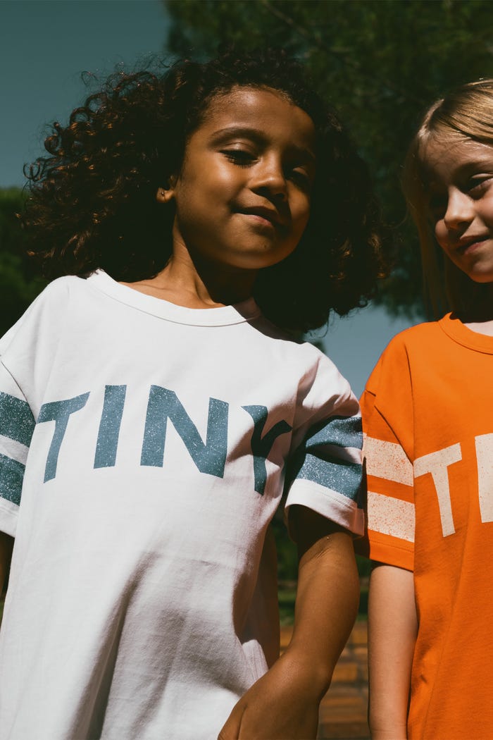 Tiny Cottons VESTIDO STRIPES LOGO