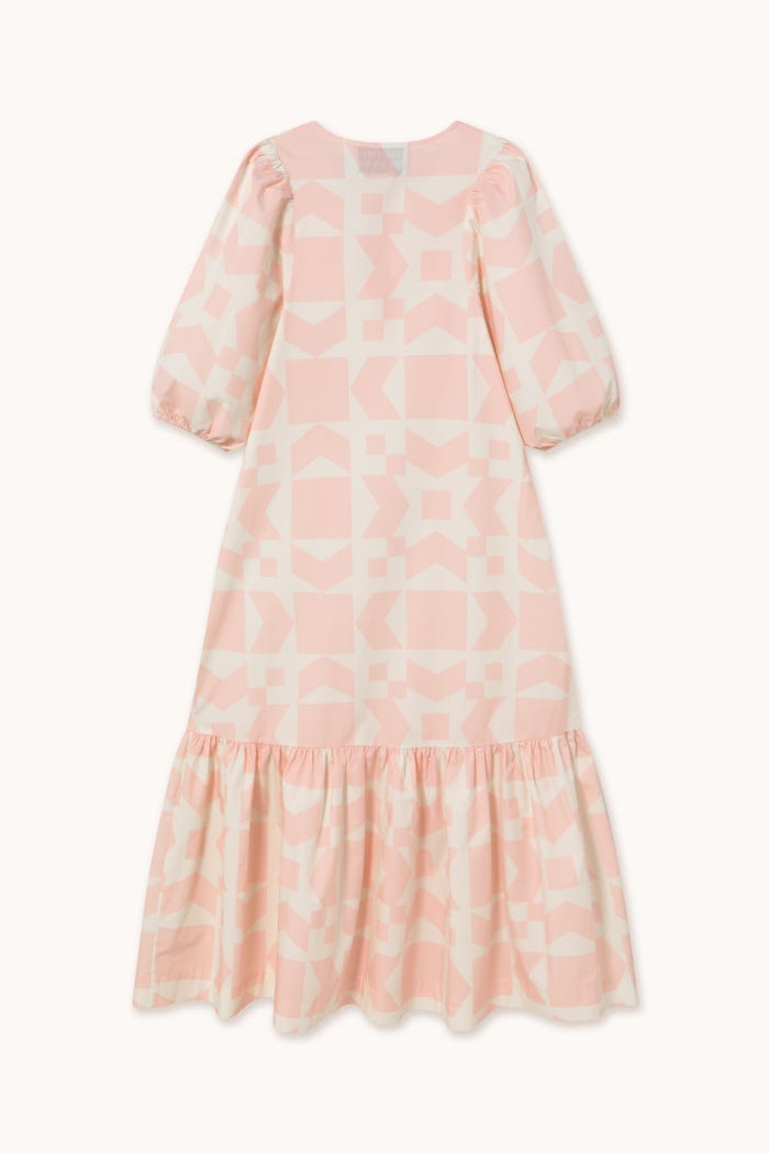 Tiny Cottons VESTIDO CON MANGA ABULLONADA GEOMETRIC