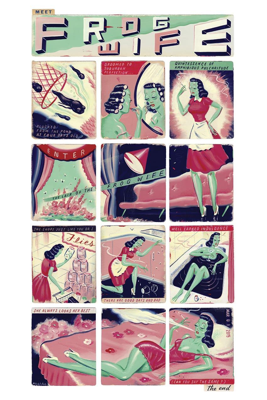 Tiwel Camiseta Frog Wife By Ryan Heshka