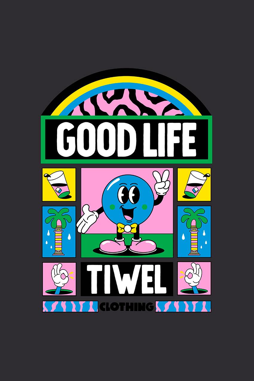 Tiwel Camiseta Good Life By Yeye Weller