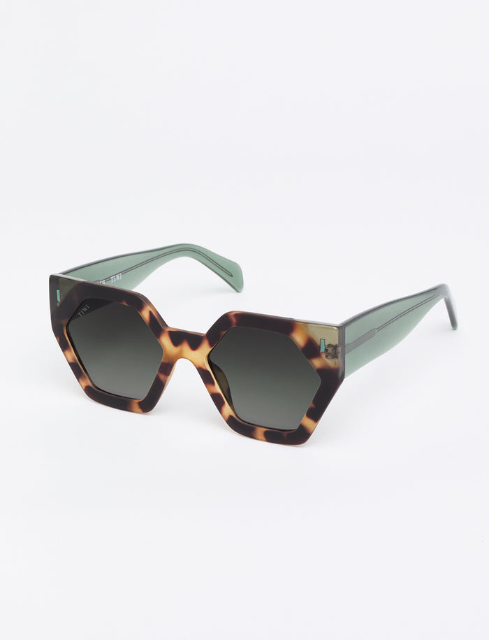 Tiwi HEXAGON I Bicolor Green Tortoise / Shiny Green