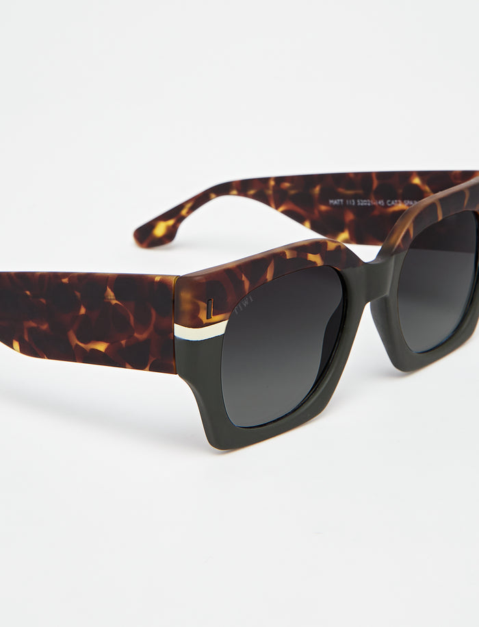 Tiwi MATT Rubber Tricolour Green/Green Tortoise