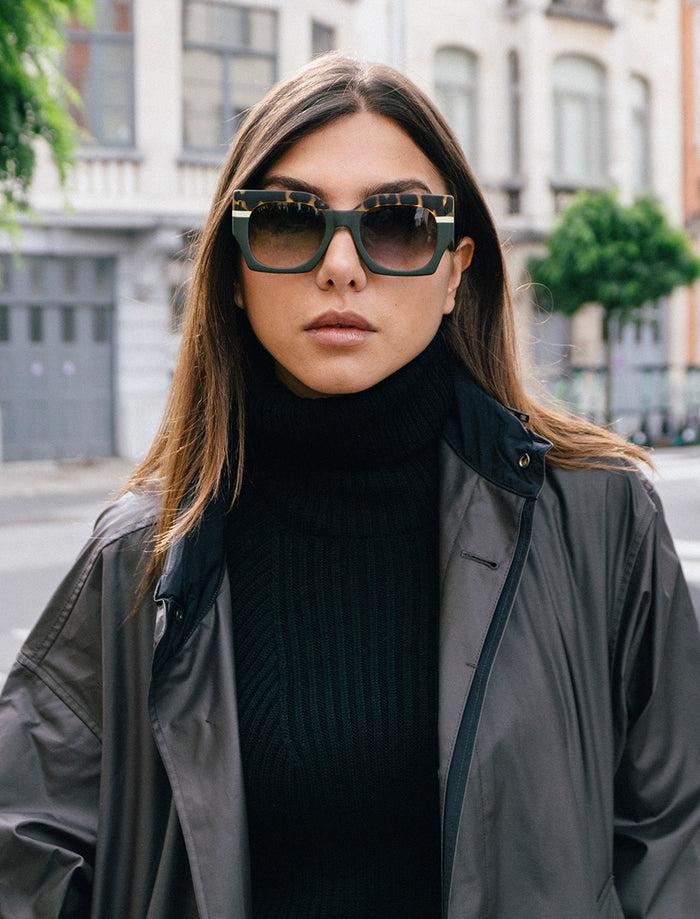 tiwi MATT Rubber Tricolour Green/Green Tortoise