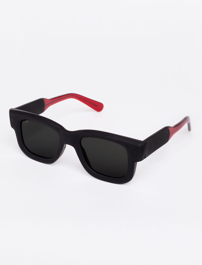 Tiwi NICO Rubber Black / Red Temples