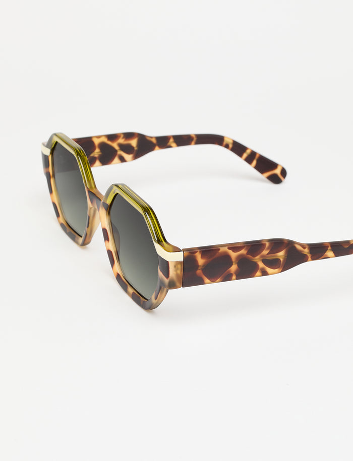 Tiwi VALETTE Tricolor Green Tortoise/Green/Beige