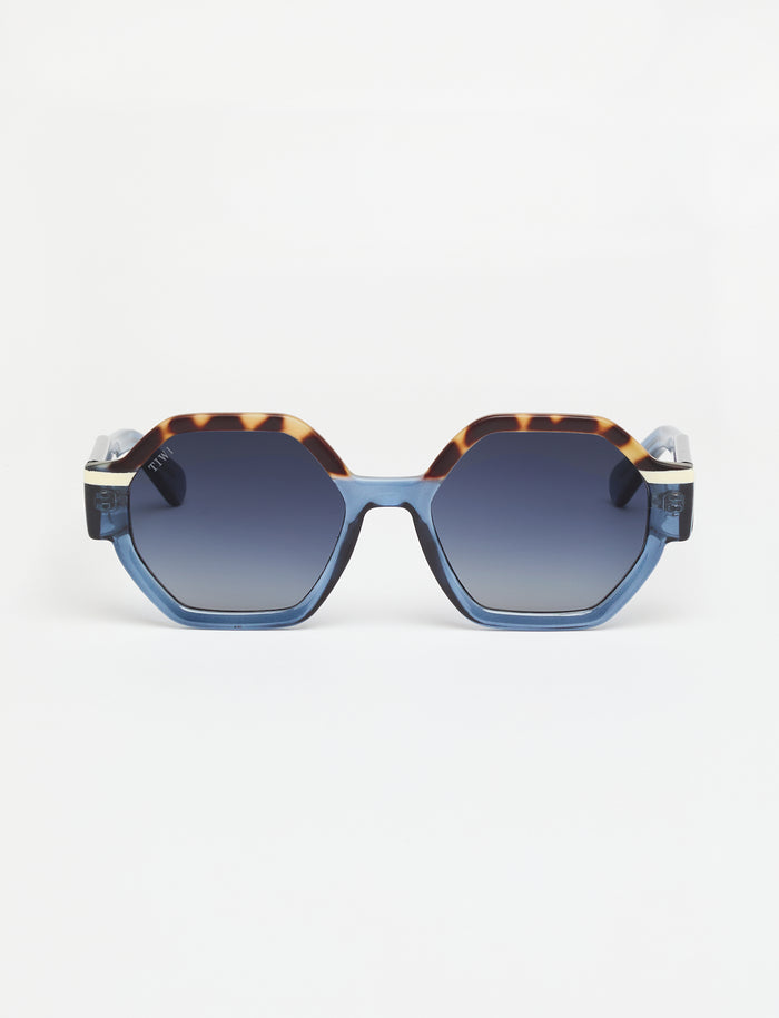 tiwi VALETTE Tricolor Vintage Tortoise/Blue/Beige