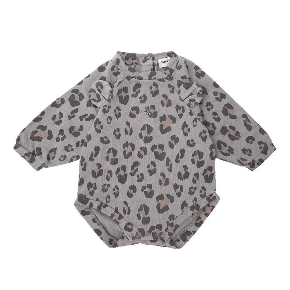 tocoto vintage Body felpa animal print con orejitas