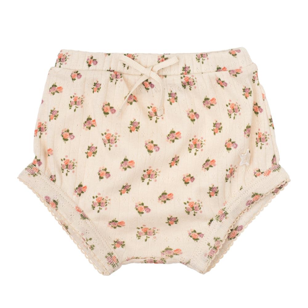 tocoto vintage BRAGUITA CIRCULAR CALADA ESTAMPADO FLORES BEBE