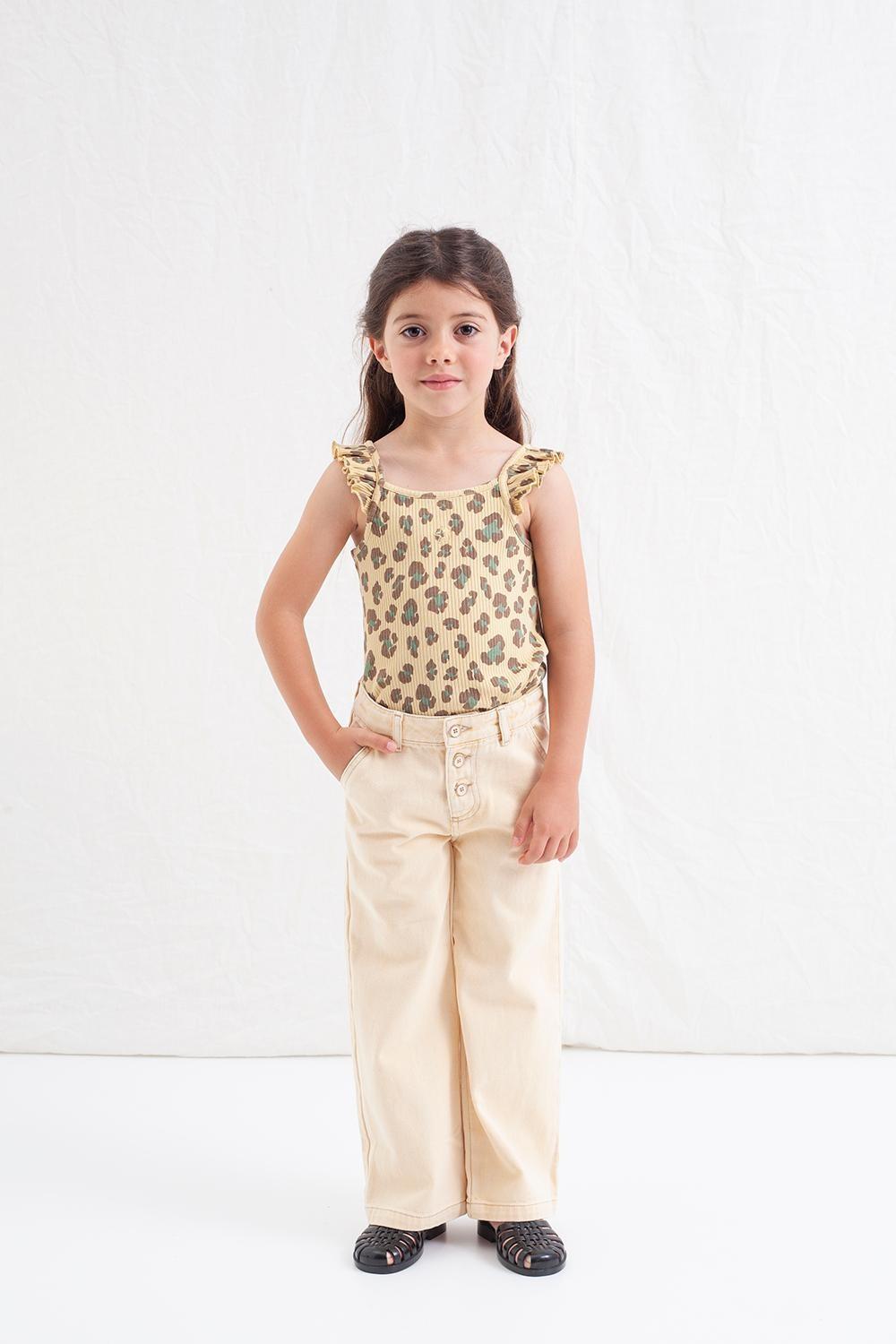 tocoto vintage CAMISETA TIRANTES NIÑA CANALE ESTAMPADO ANIMAL PRINT