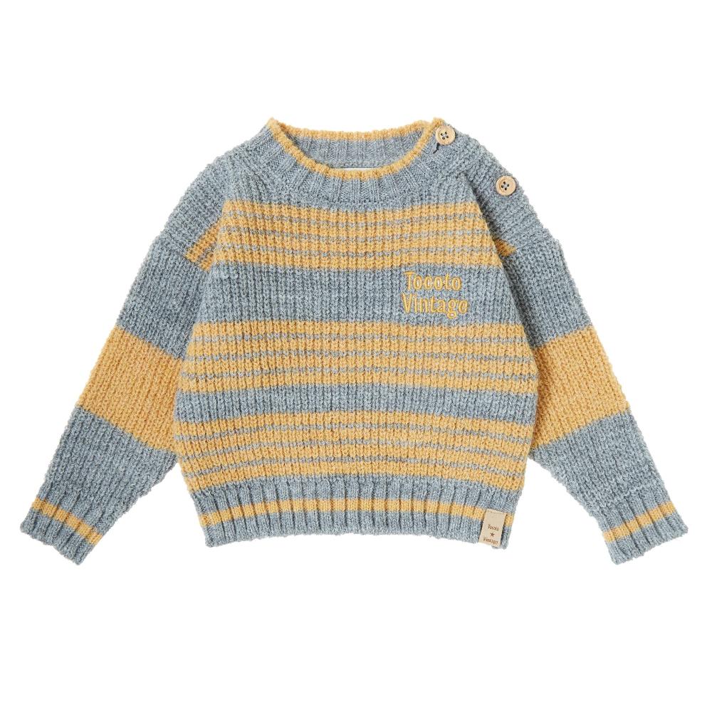 tocoto vintage JERSEY LISTADO CUELLO REDONDO ESTAMPADO