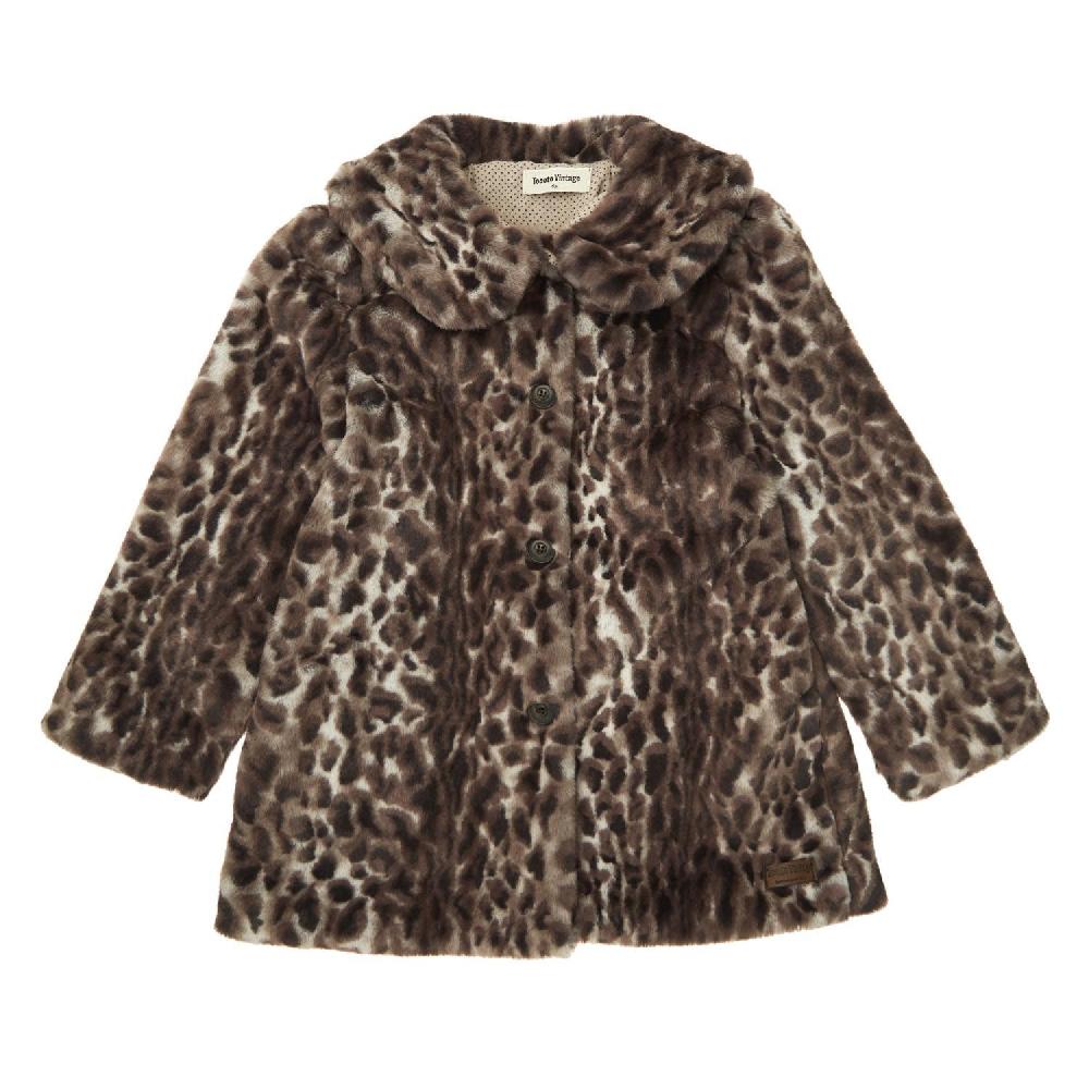tocoto vintage Abrigo animal print pelo