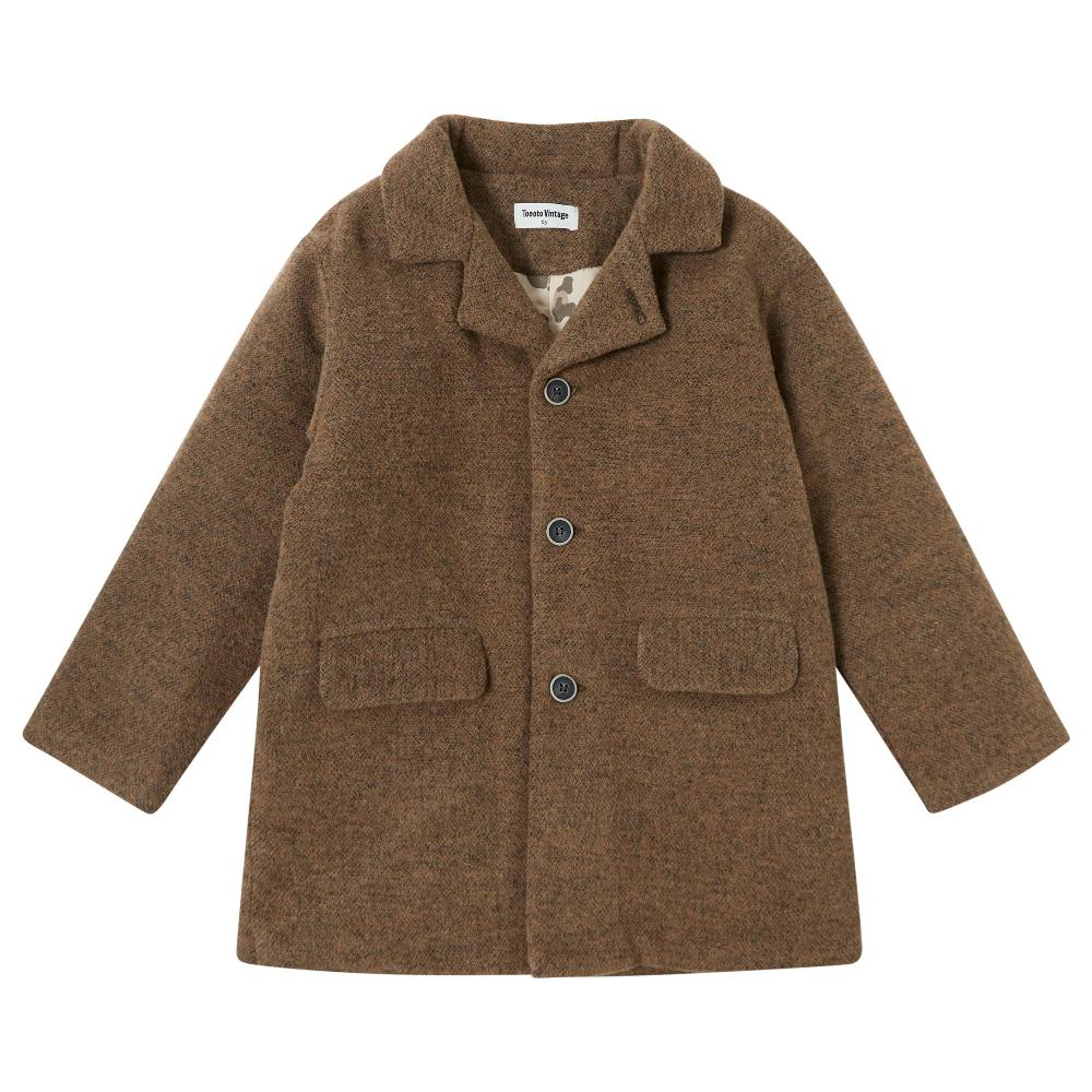 tocoto vintage ABRIGO LISO KID TEEN MUFLON LANA