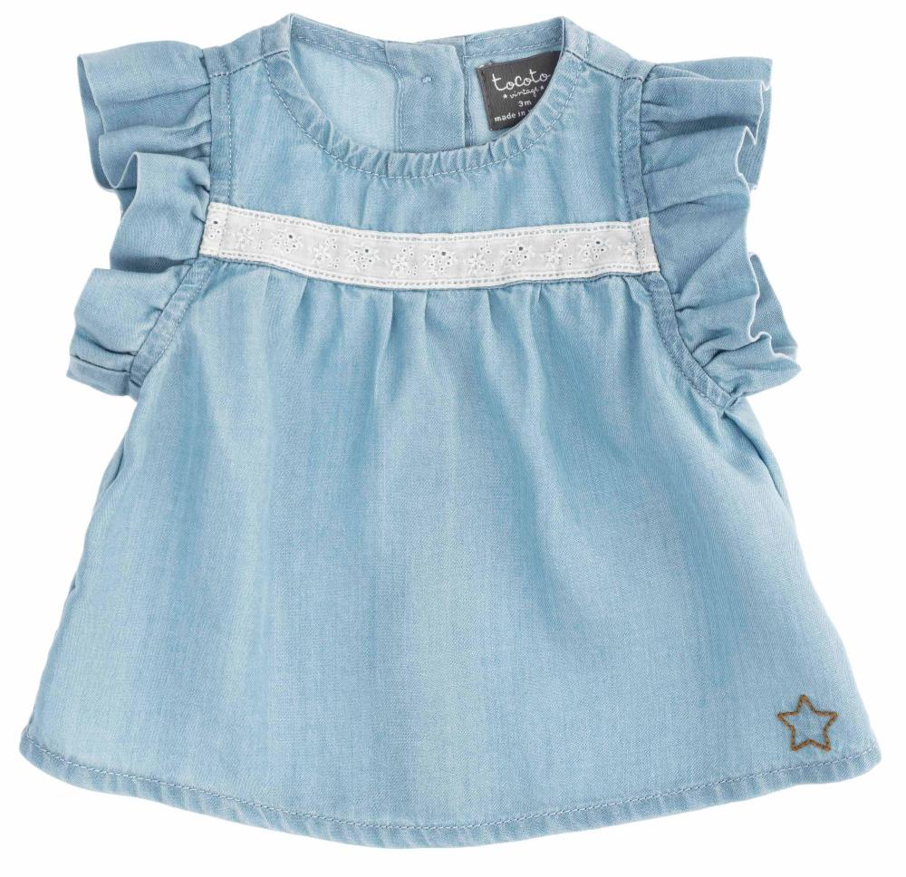 tocoto vintage BABY TENCEL BLOUSE