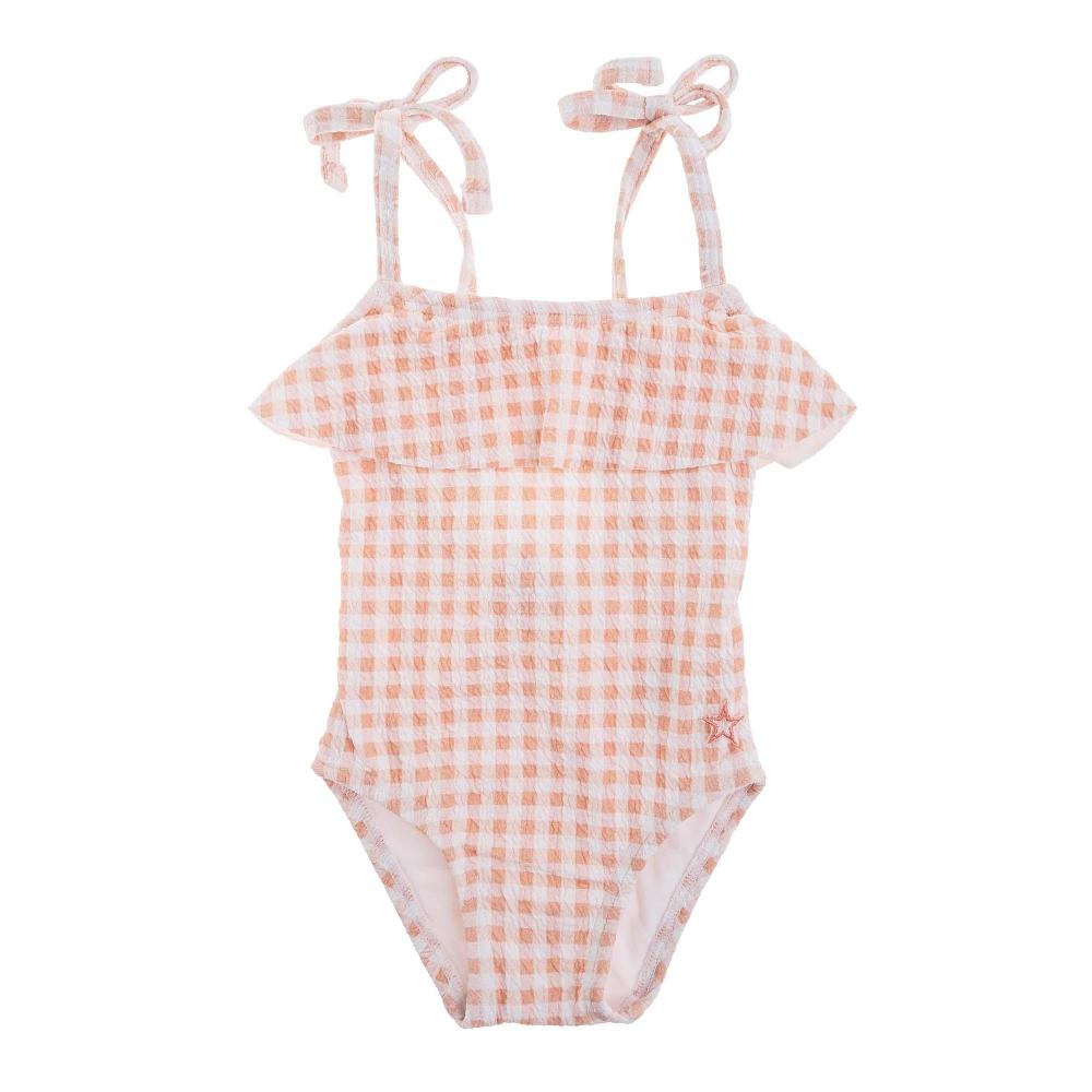 tocoto vintage BAÑADOR DE CUADROS CON TIRANTES