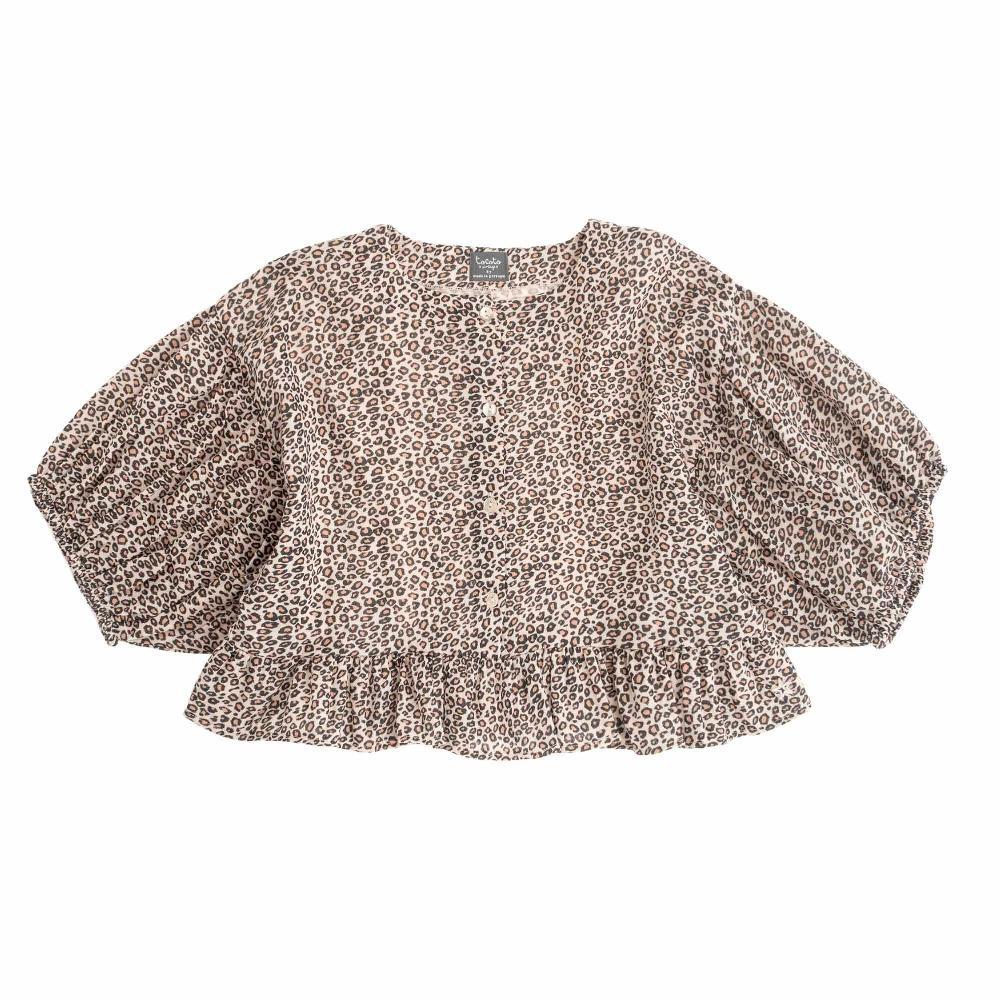 tocoto vintage BLUSA ANIMAL PRINT OVERSIZE
