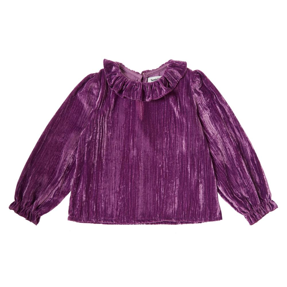 tocoto vintage BLUSA BABY KID TERCIOPELO