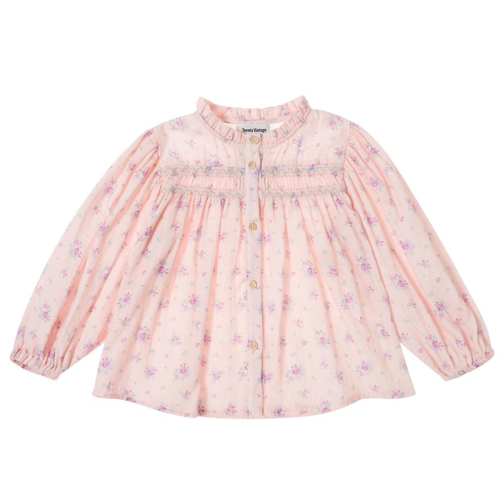 tocoto vintage BLUSA NIÑA FLORES