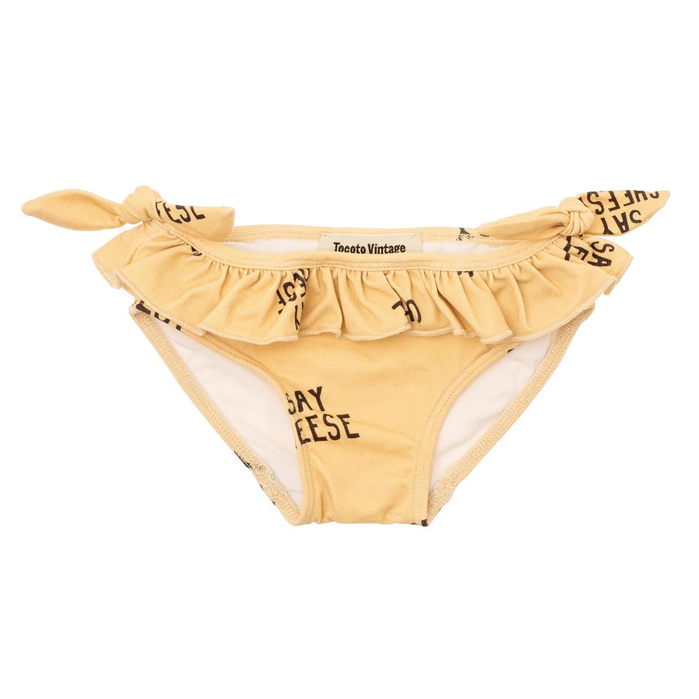 tocoto vintage BRAGUITA DE BAÑO VOLANTE SAY CHEESE