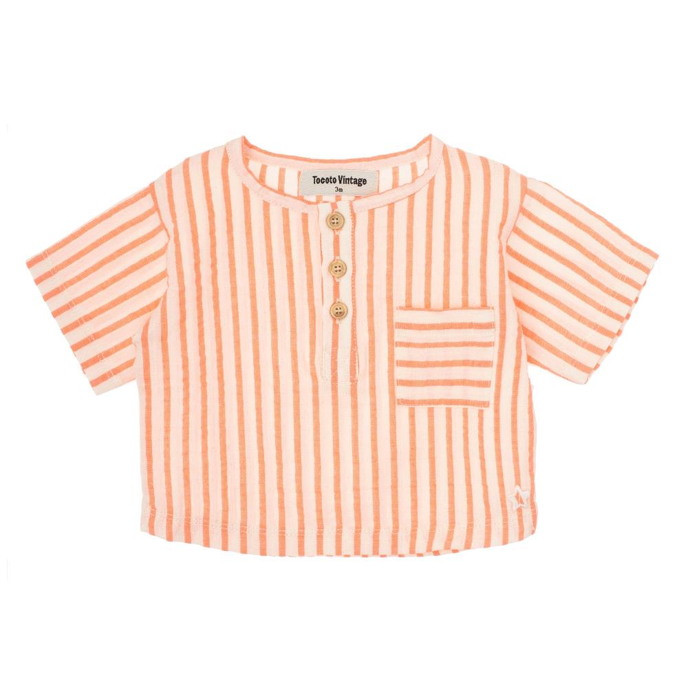 tocoto vintage CAMISA LISTADA CON BOLSILLO