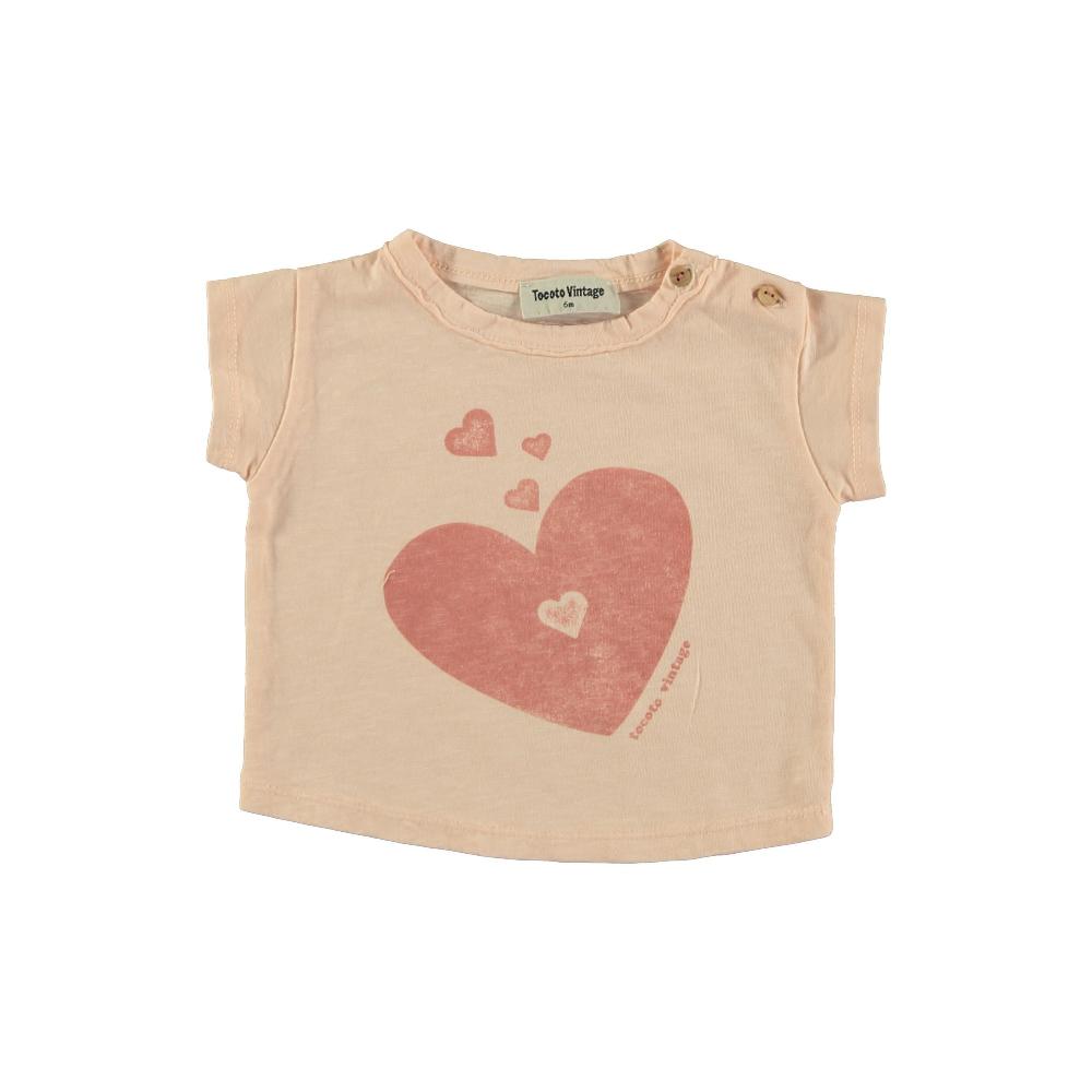 tocoto vintage CAMISETA BABY CORAZONES