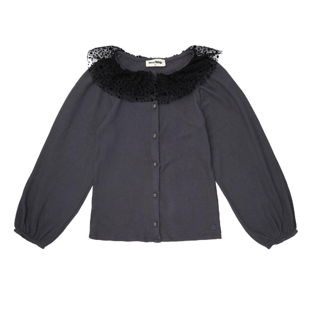 tocoto vintage Camiseta botones tul estrellas