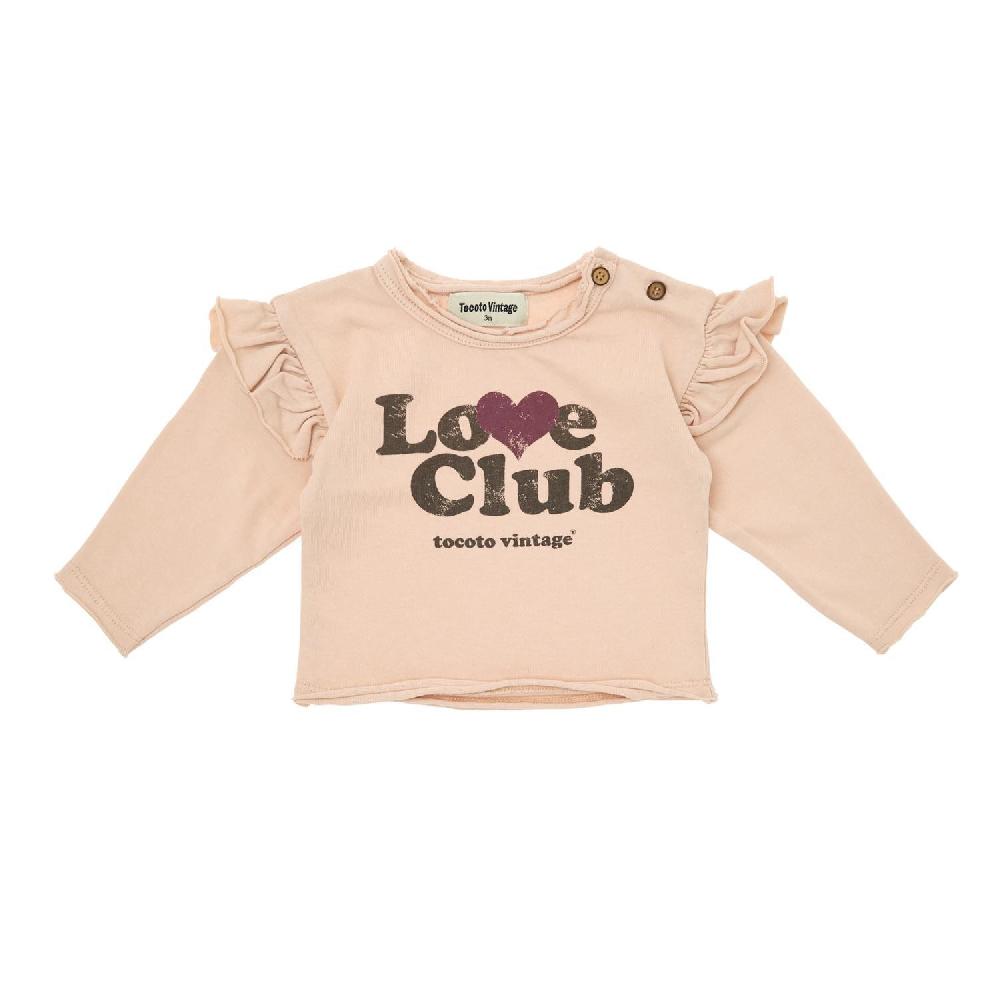 tocoto vintage Camiseta "Love Club" bebe