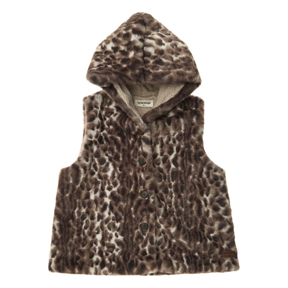 tocoto vintage Chaleco animal print pelo kid