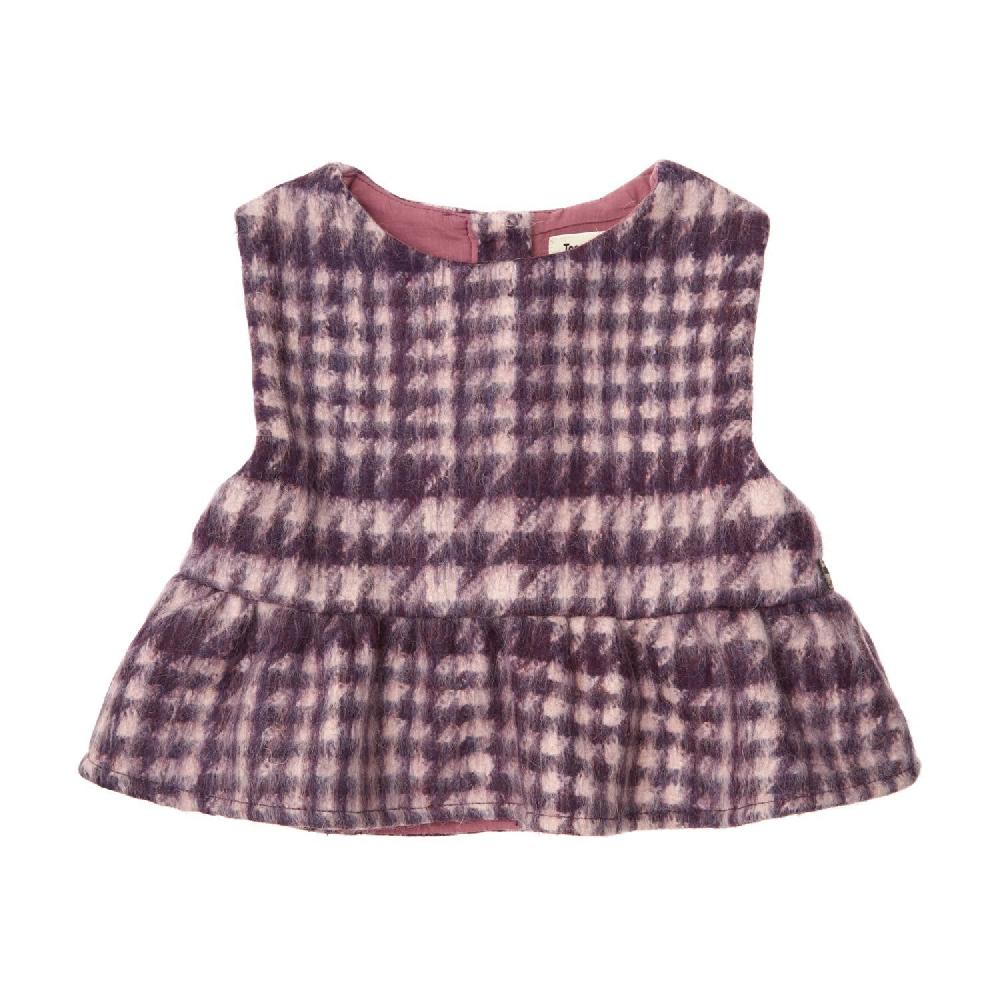 tocoto vintage Chaleco de cuadros grandes