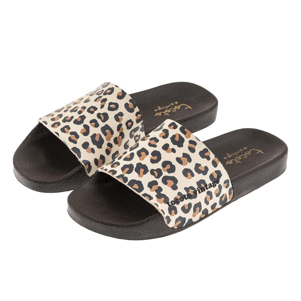 tocoto vintage CHANCLA ANIMAL PRINT