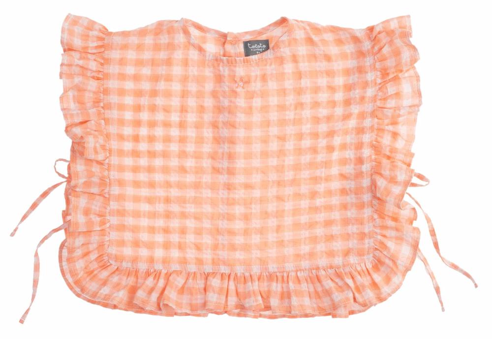 tocoto vintage CHECKERED KID BLOUSE