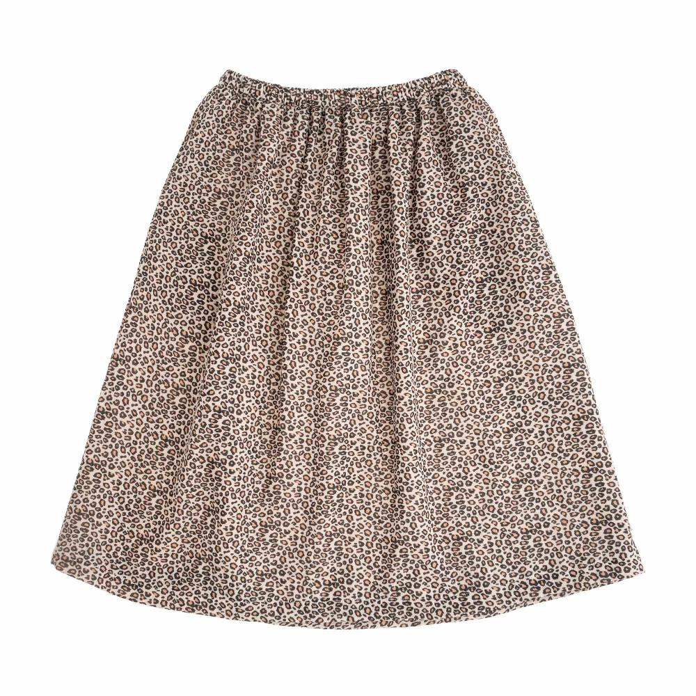 tocoto vintage FALDA MIDI ANIMAL PRINT