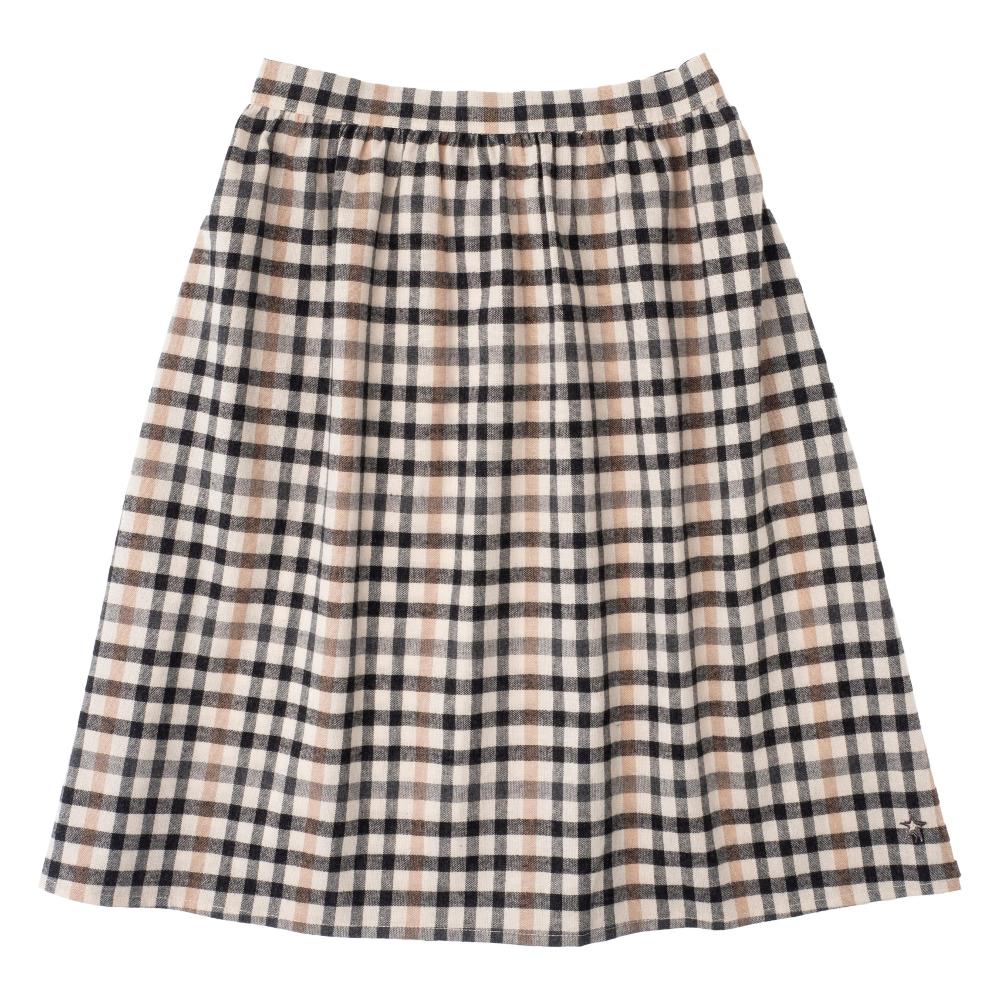 tocoto vintage FALDA MIDI CUADROS LEÑADOR