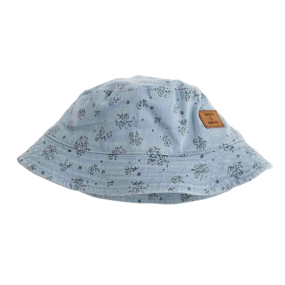 tocoto vintage GORRO DENIM DE FLORES