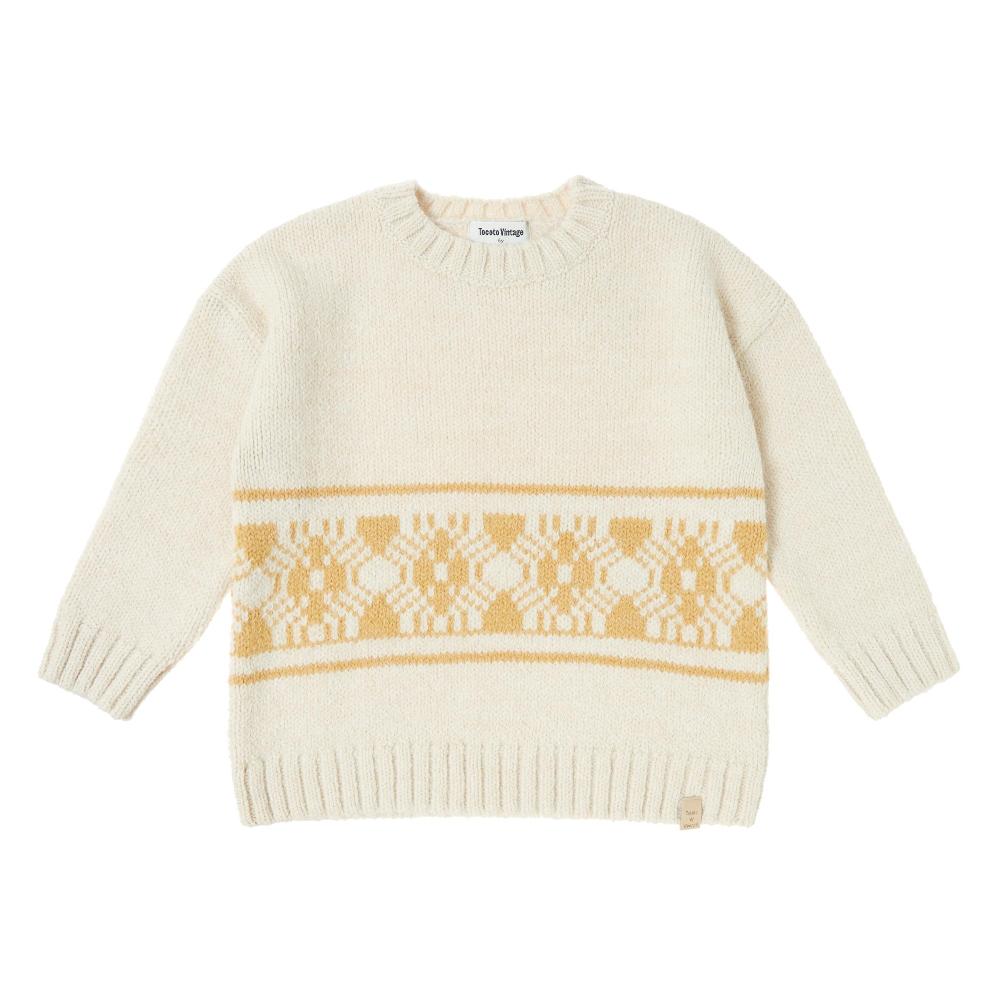 tocoto vintage JERSEY JACQUARD OVERSIZE