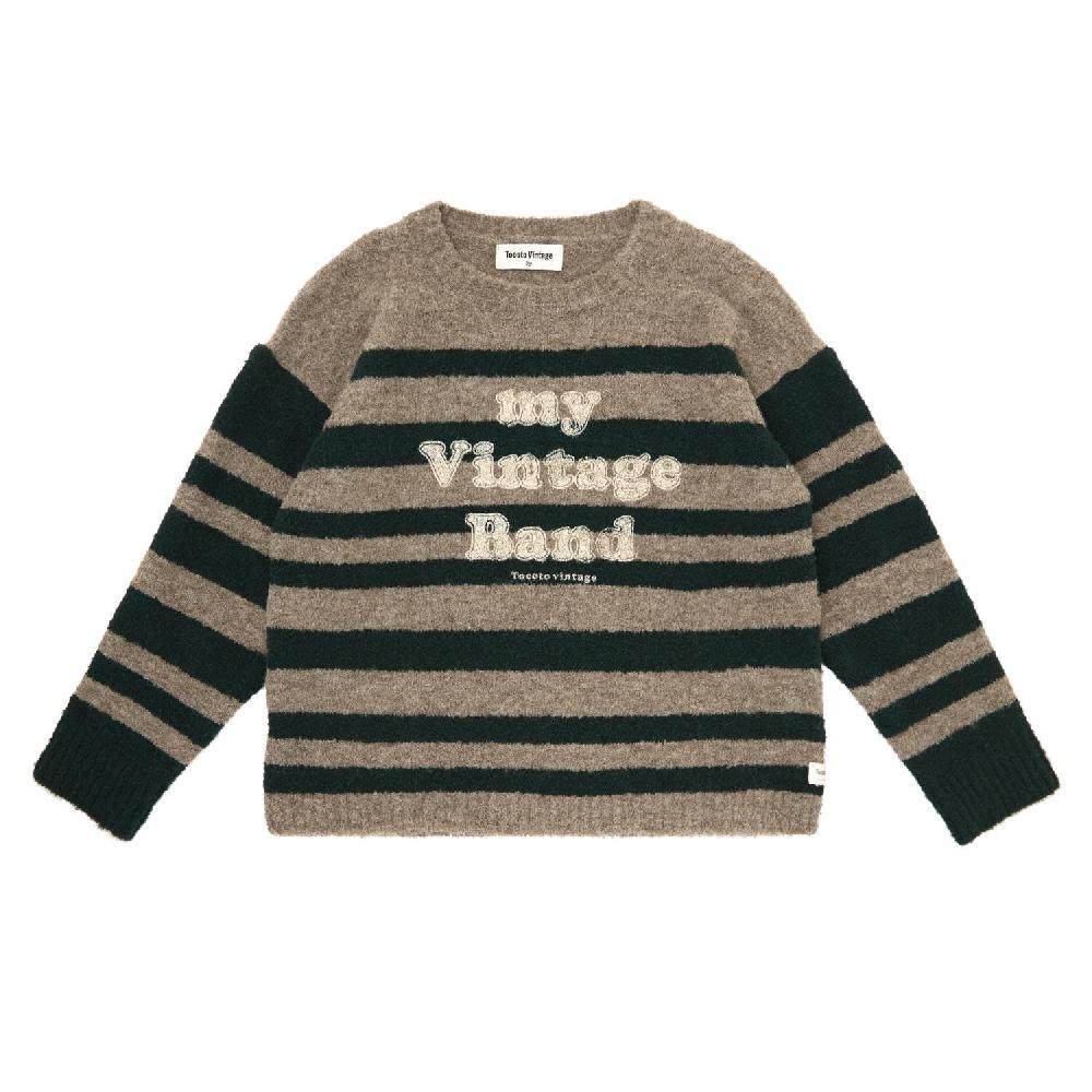 tocoto vintage Jersey listado estampado band