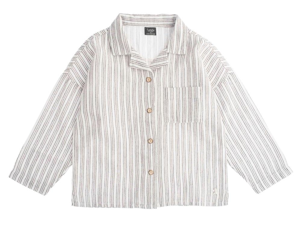 tocoto vintage KID STRIPPED SHIRT