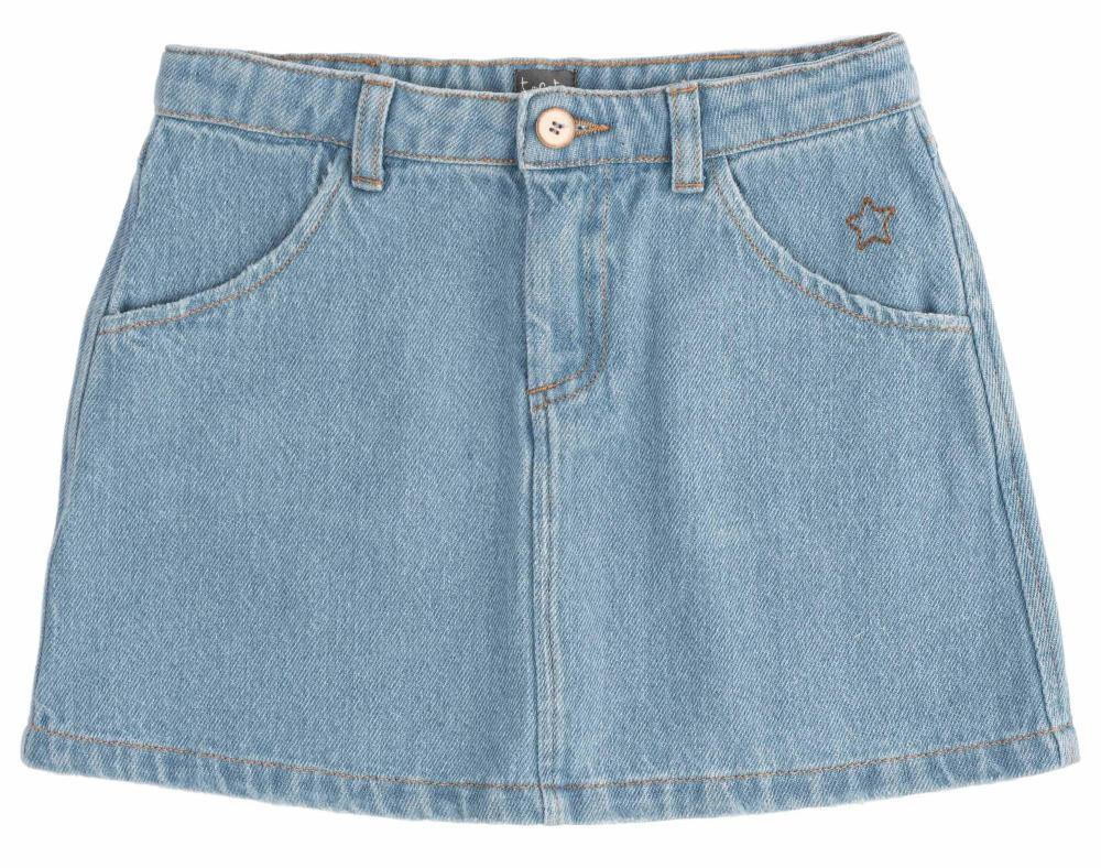 tocoto vintage KID VINTAGE SKIRT BLUE JEANS